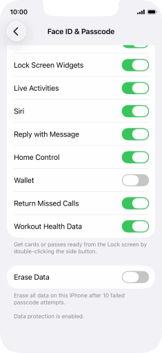 Press the indicator next to Press the indicator next to