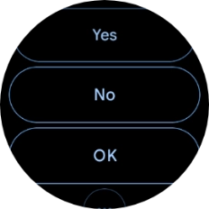 Press the required quick reply. Press the required quick reply.