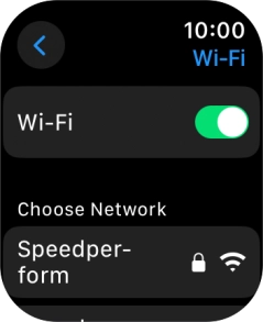 Press the required Wi-Fi network. Press the required Wi-Fi network.