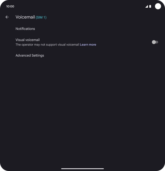 Press Advanced Settings. Press Advanced Settings.