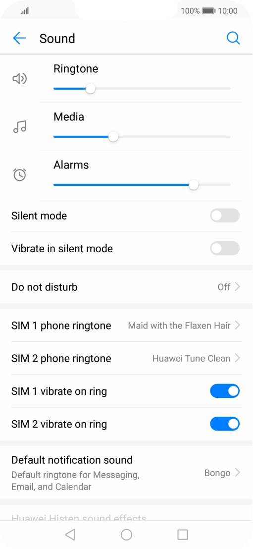Press the Home key to return to the home screen. Press the Home key to return to the home screen.