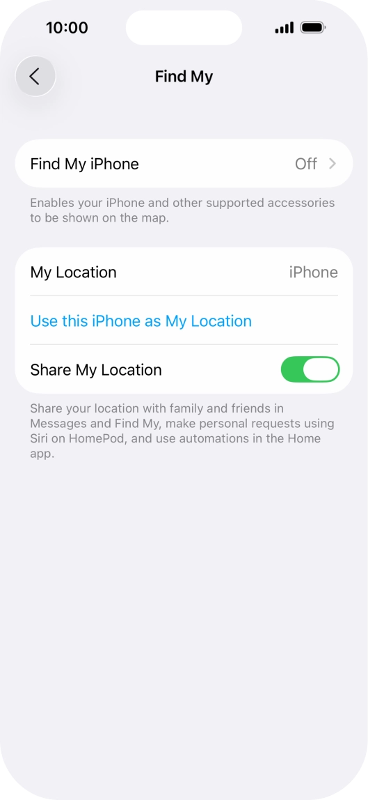Press Find My iPhone. Press Find My iPhone.