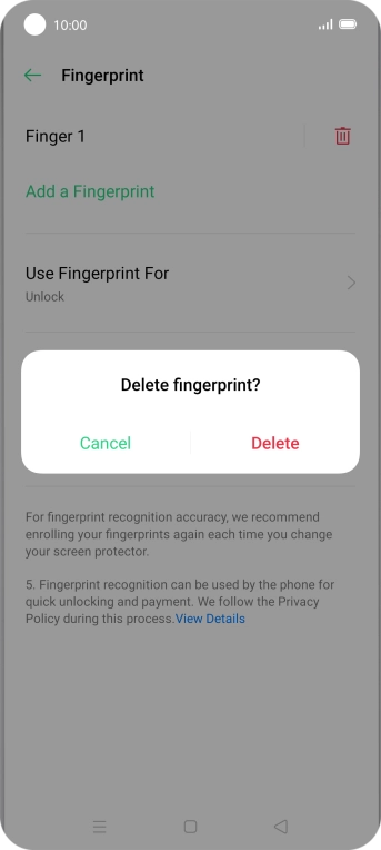 Press Delete. Press Delete.