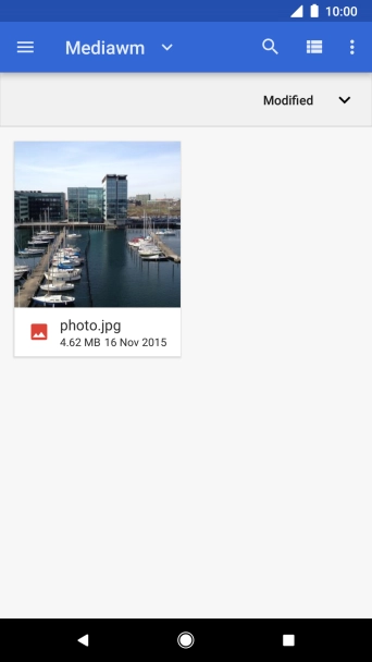 Press the required file. Press the required file.