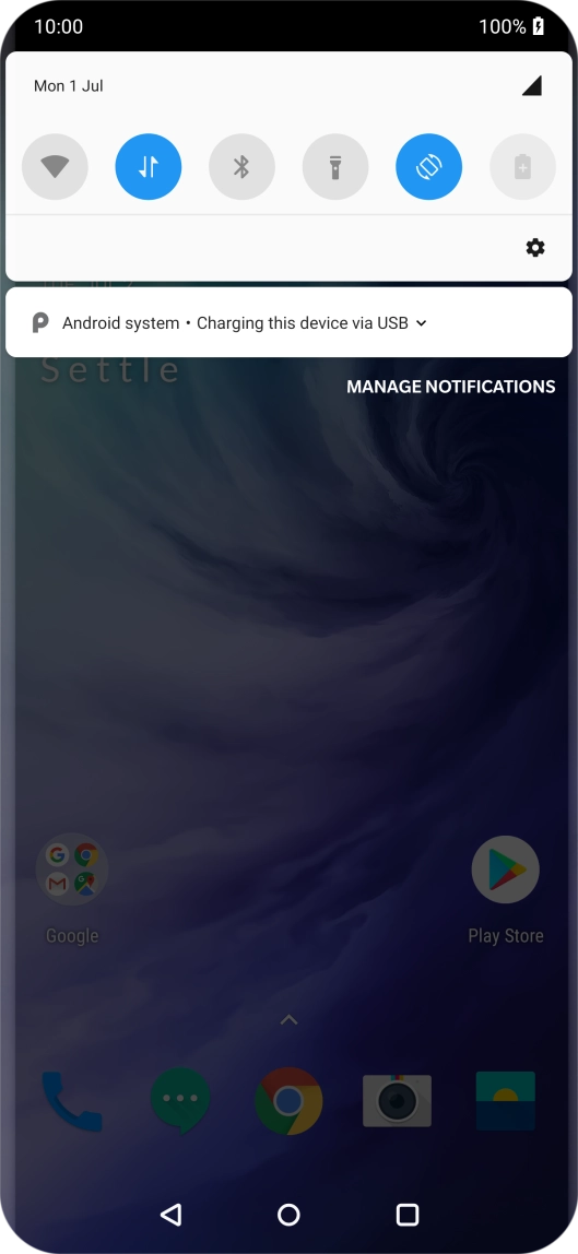 Press Android system. Press Android system.