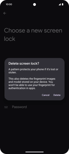 Press Delete. Press Delete.