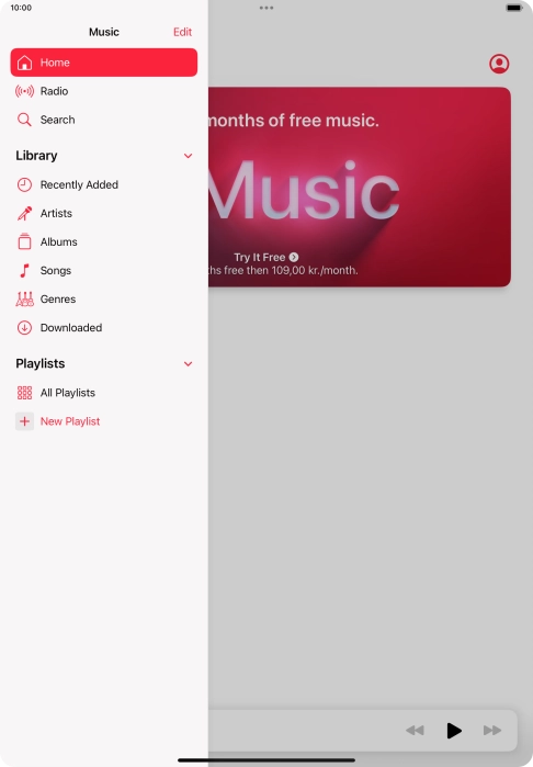 Press New Playlist. Press New Playlist.