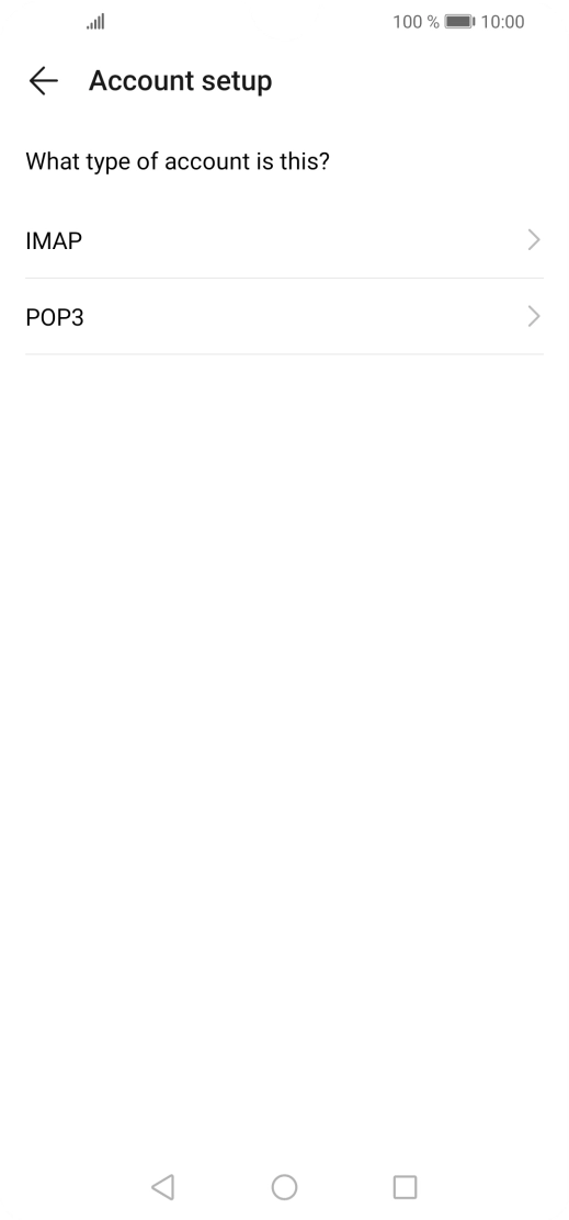 Press IMAP. Press IMAP.