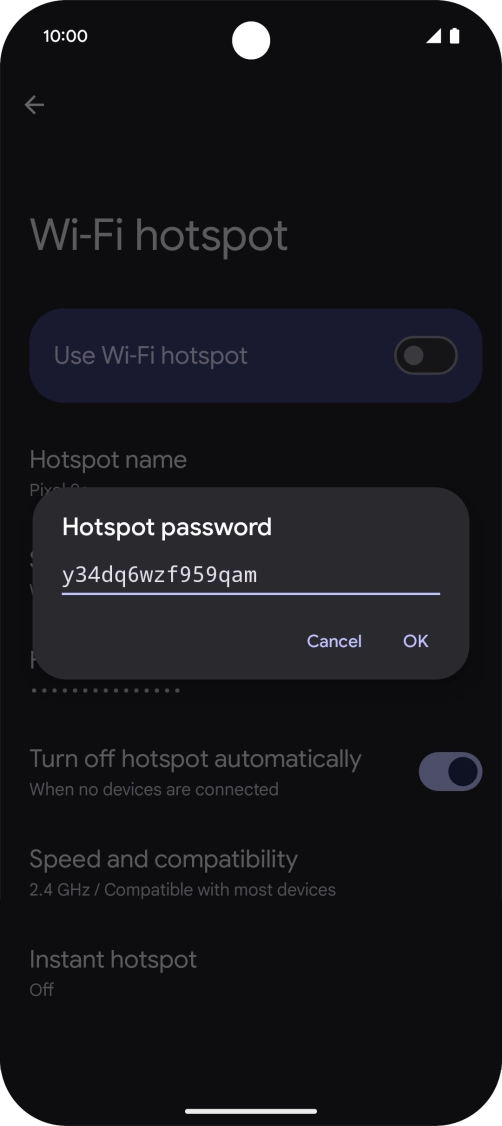 Press OK. Press OK.