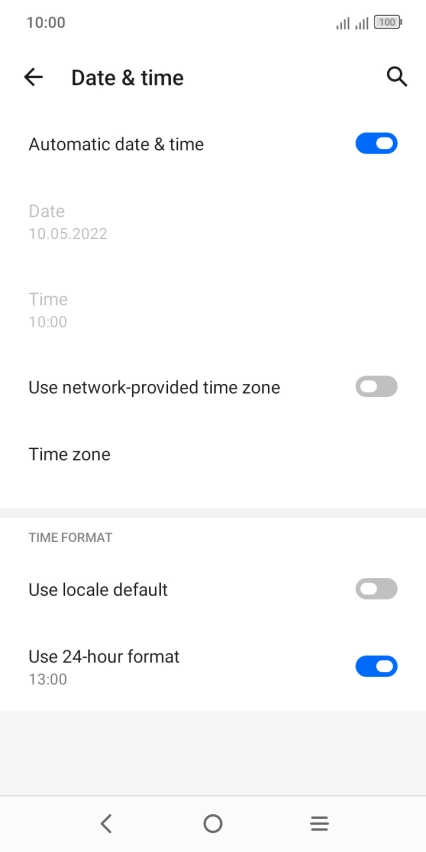 Press the Home key to return to the home screen. Press the Home key to return to the home screen.