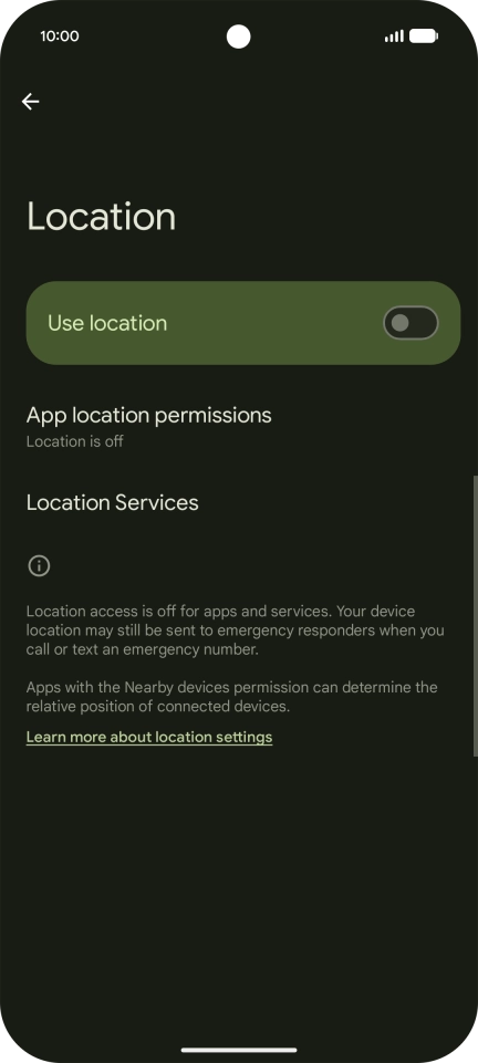 Press the indicator next to Press the indicator next to