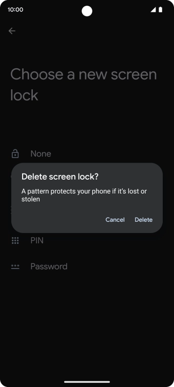 Press Delete. Press Delete.