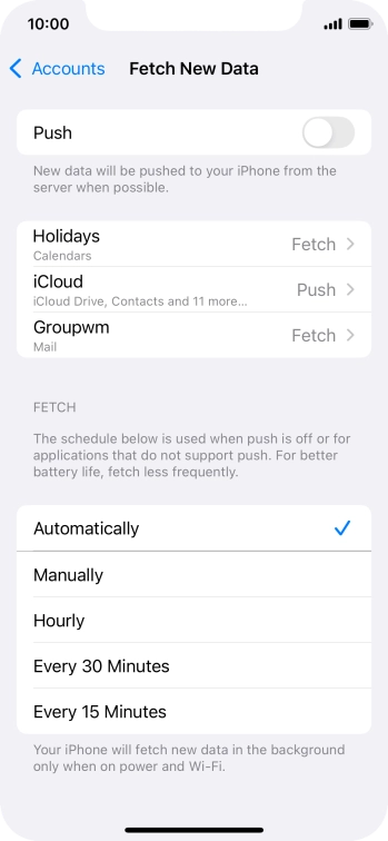 If you turn off the function, press the required setting. If you turn off the function, press the required setting.