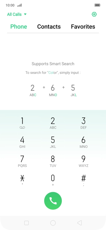 Press the settings icon. Press the settings icon.