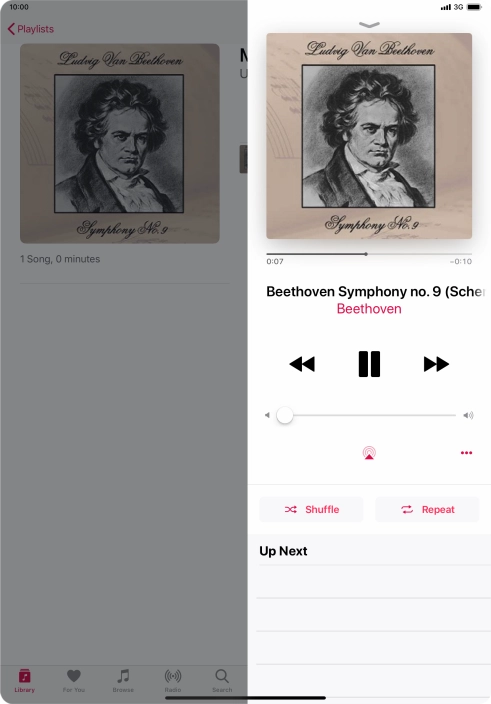 Press arrow right to go to the next audio file. Press arrow right to go to the next audio file.