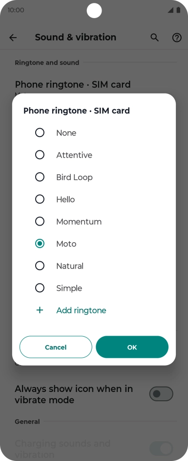Press the required ring tones to hear them. Press the required ring tones to hear them.