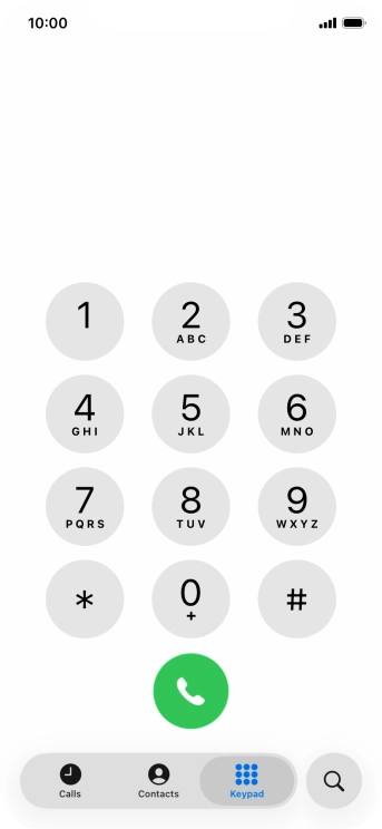 Key in **21*222# and press the call icon. Key in **21*222# and press the call icon.