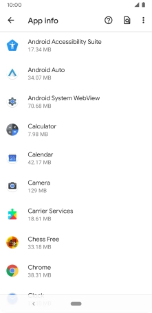 Press the required app. Press the required app.