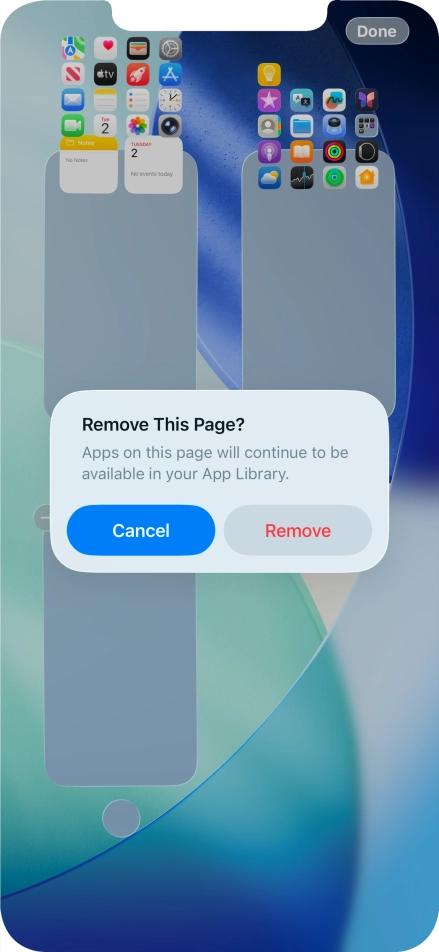 Press Remove. Press Remove.