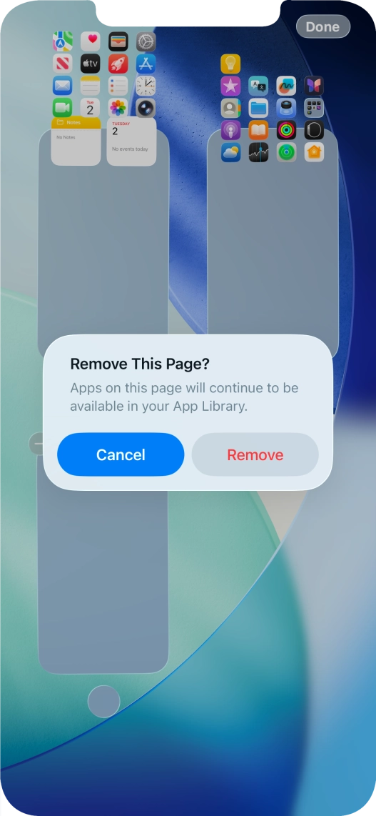Press Remove. Press Remove.