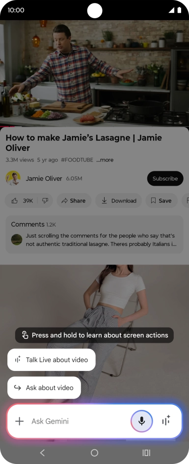 Press Ask about video. Press Ask about video.