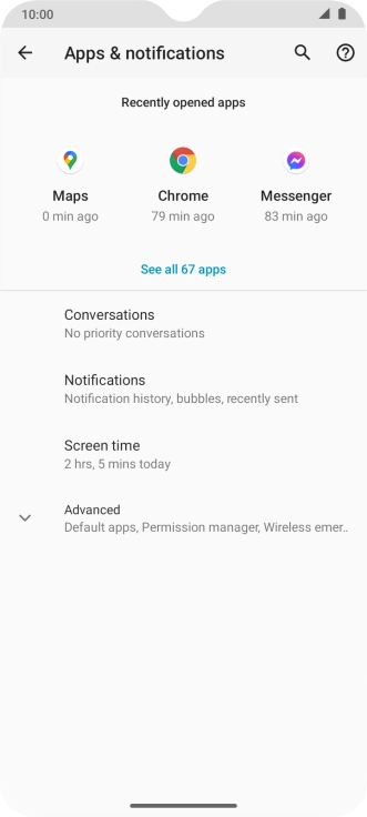 Press See all apps. Press See all apps.