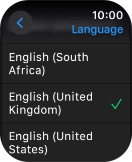 Press the required language. Press the required language.