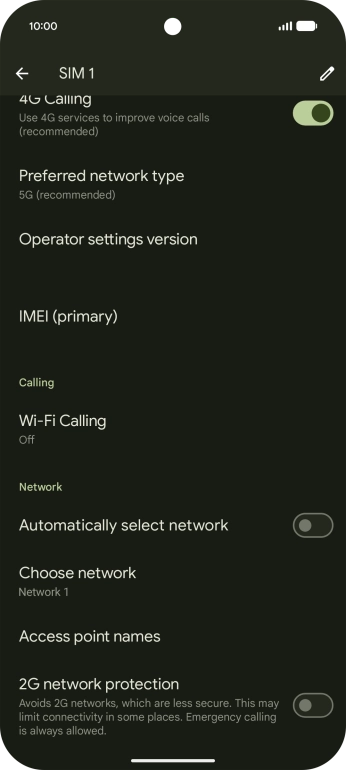 Press the indicator next to Press the indicator next to