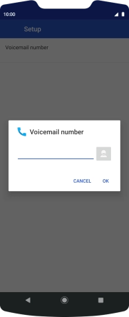 Key in +447953222222 and press OK. Key in +447953222222 and press OK.