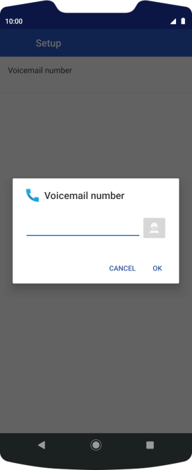 Key in +447953222222 and press OK. Key in +447953222222 and press OK.