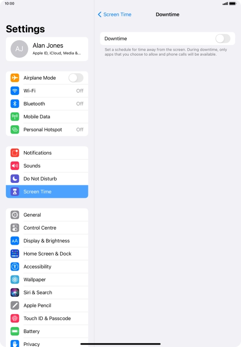 Press the indicator next to Press the indicator next to