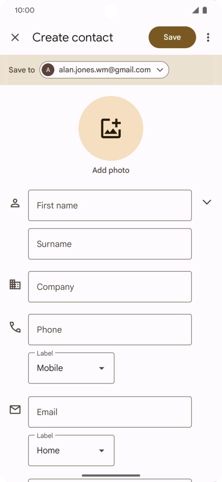 Press the drop down list next to Press the drop down list next to