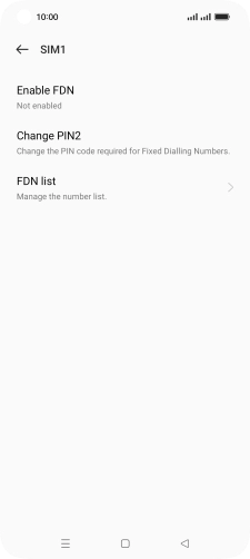 Press Enable FDN. Press Enable FDN.