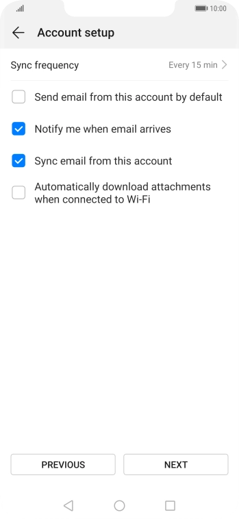 Press Sync frequency. Press Sync frequency.