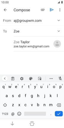 Press the required contact. Press the required contact.