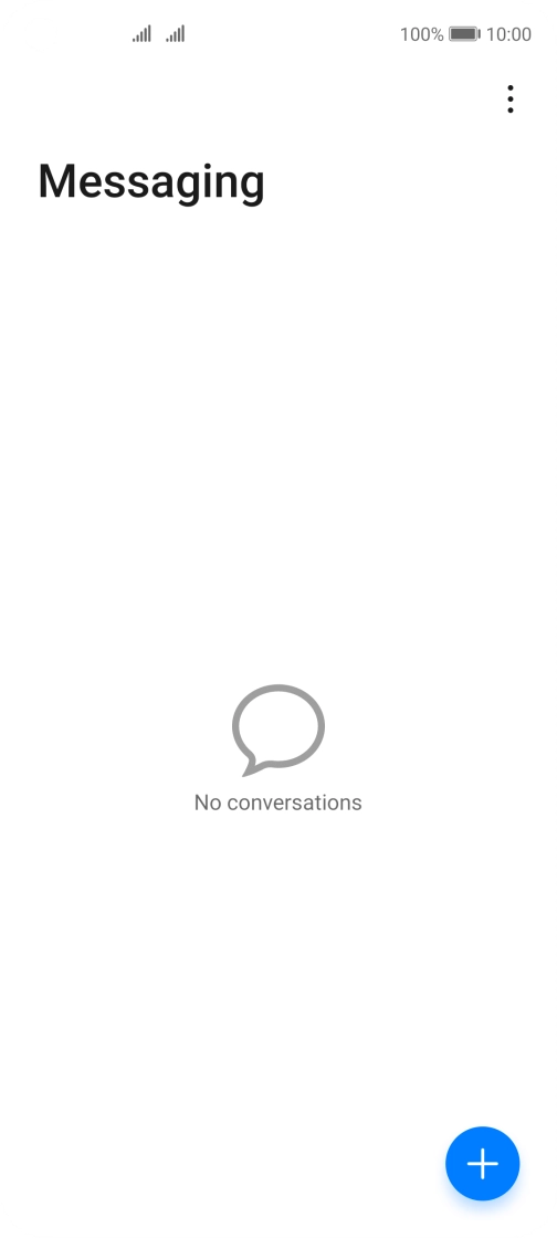 Press the new message icon. Press the new message icon.