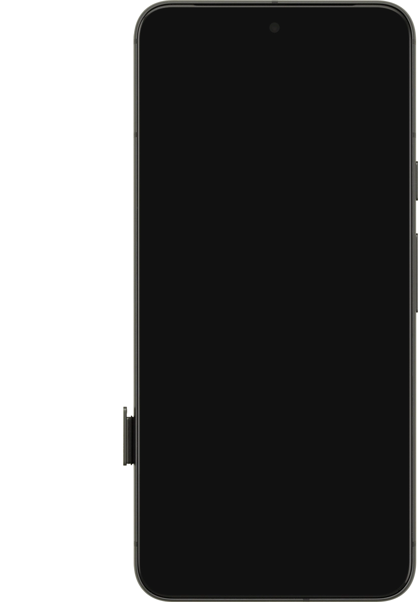Remove the SIM holder from your phone. Remove the SIM holder from your phone.