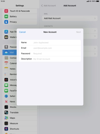 Press Name and key in the required sender name. Press Name and key in the required sender name.