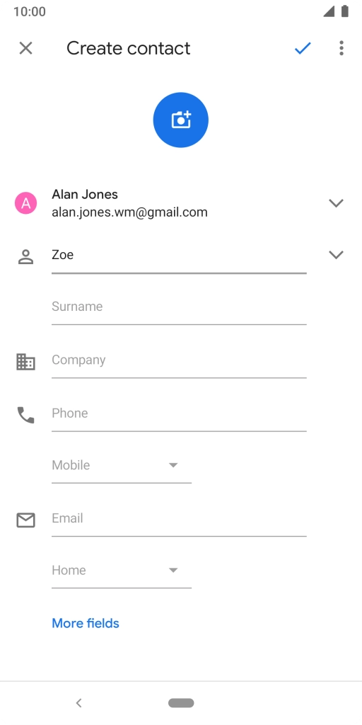 Press Surname and key in the required last name. Press Surname and key in the required last name.