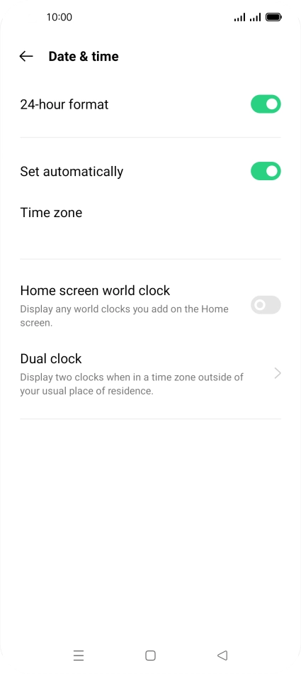 Press the Home key to return to the home screen. Press the Home key to return to the home screen.