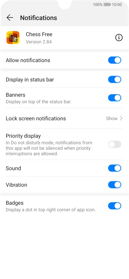 Press the indicator next to Press the indicator next to