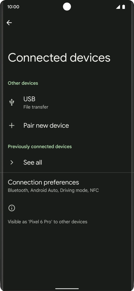 Press Pair new device. Press Pair new device.