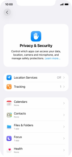 Press Location Services. Press Location Services.