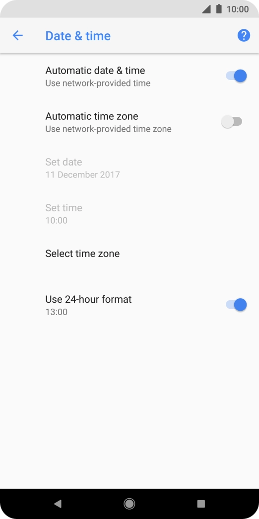 Press the indicator next to Press the indicator next to