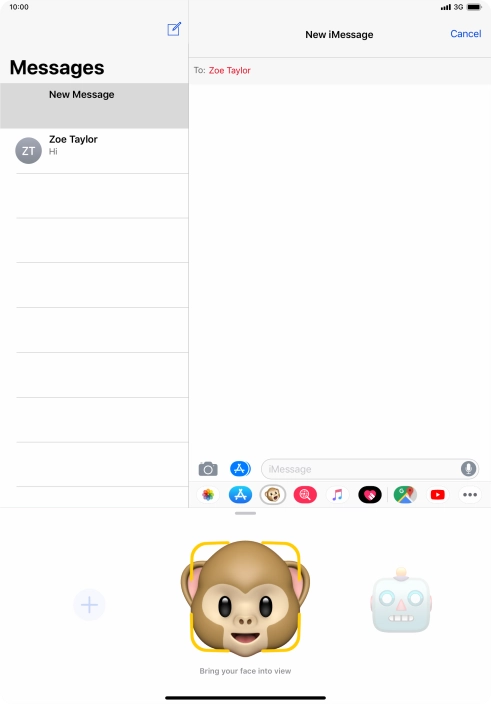 You can also send pictures, video clips, audio files and different effects in your iMessage. Follow the instructions on the screen to send your iMessage with the required content. You can also send pictures, video clips, audio files and different effects in your iMessage. Follow the instructions on the screen to send your iMessage with the required content.