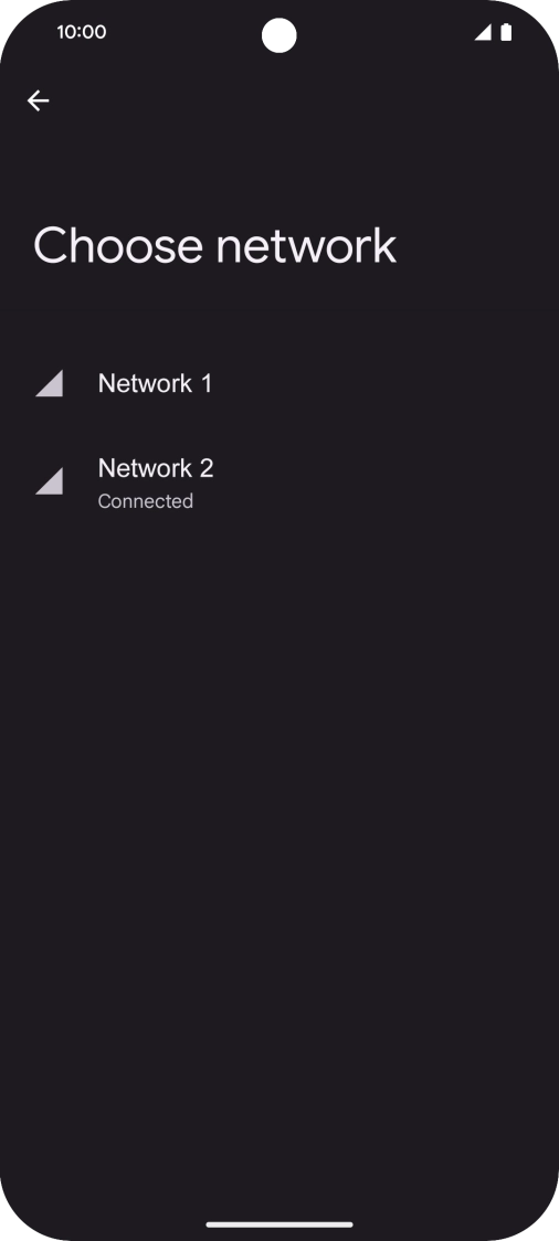 Press arrow left. Press arrow left.