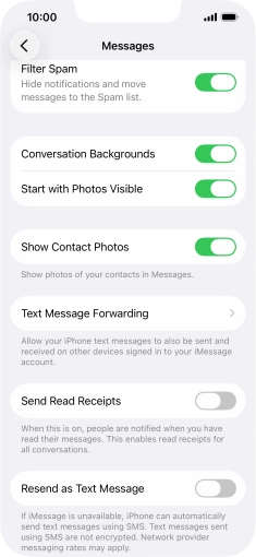 Press the indicator next to Press the indicator next to