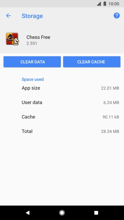 Press CLEAR CACHE. Press CLEAR CACHE.