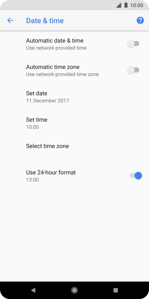 Press the indicator next to Press the indicator next to