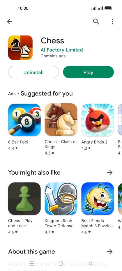 Press the Home key to return to the home screen. Press the Home key to return to the home screen.